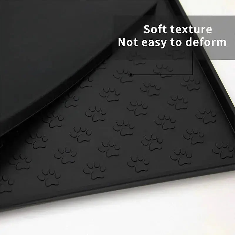 Non-Slip Waterproof Pet Food Mat Silicone Pet Food Drinking Mat - Pets