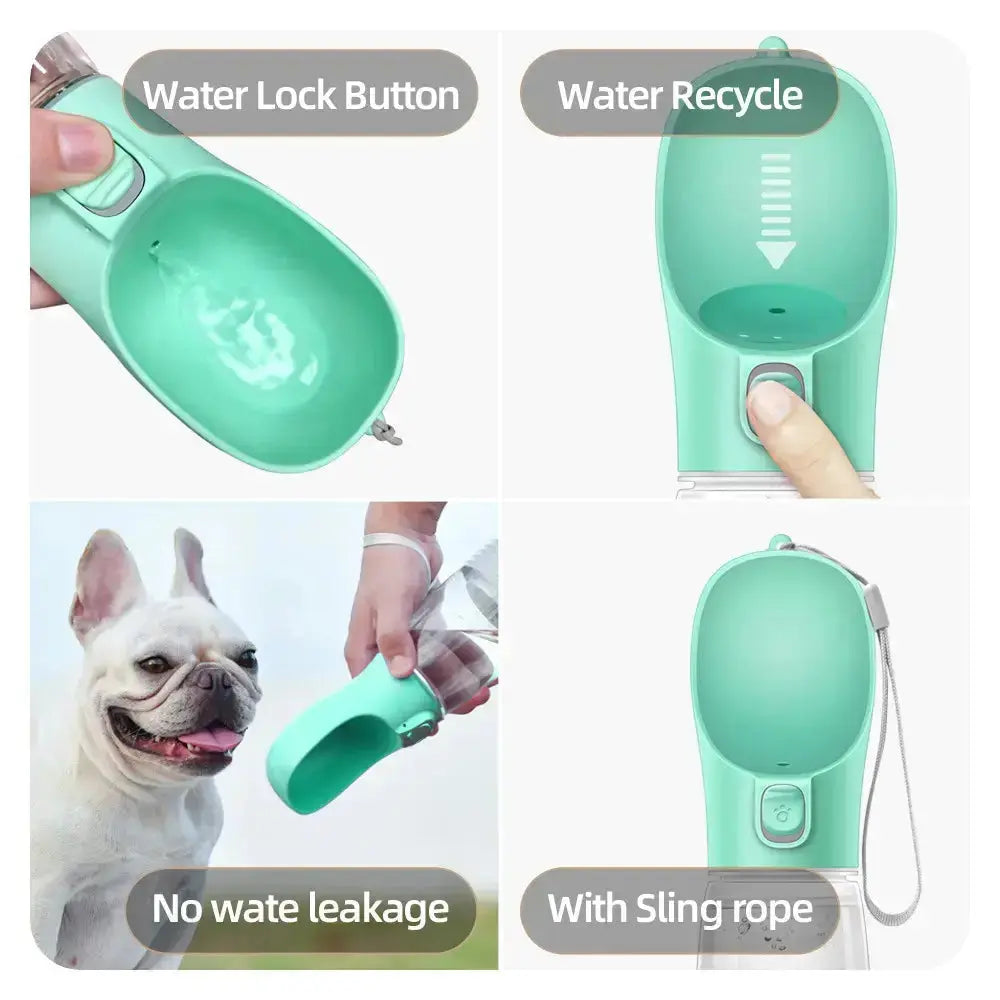 Outdoor Pet Dog Feeder Bowls Cats Dogs Travel Water Dispenser Feeder - Pets