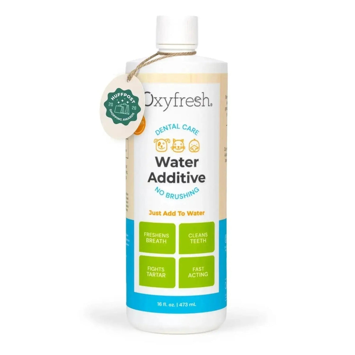 Oxyfresh Premium Pet Dental Care Solution Pet Water Additive: Best Way to Eliminate Bad Dog Breath and Cat Bad Breath
