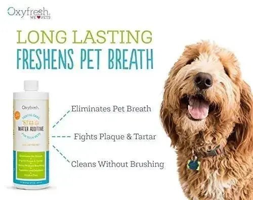 Oxyfresh Premium Pet Dental Care Solution Pet Water Additive: Best Way to Eliminate Bad Dog Breath and Cat Bad Breath