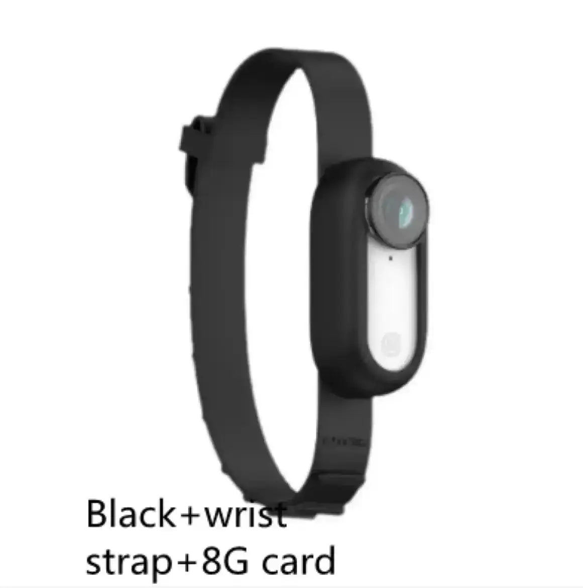 Pet Collar Camera - Black / Blackwrist strap8G card