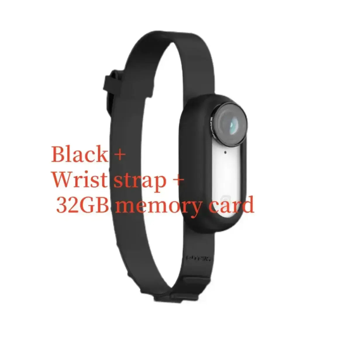 Pet Collar Camera - Black / Blackwrist strap32G card