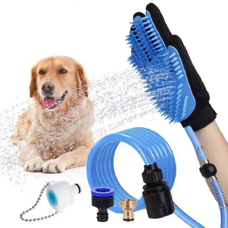 Pet Dog Shower Head Handheld Cat Bathing Shower Tool - Blue - Petcare