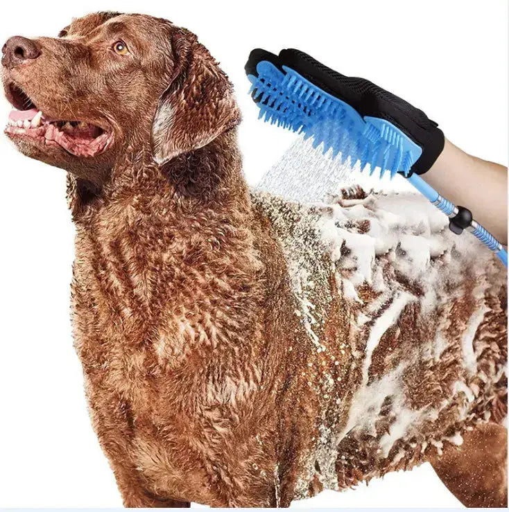 Pet Dog Shower Head Handheld Cat Bathing Shower Tool - Blue - Petcare