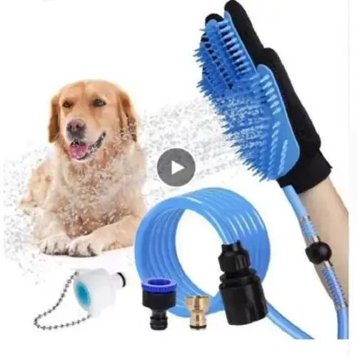 Pet Dog Shower Head Handheld Cat Bathing Shower Tool - Blue - Petcare