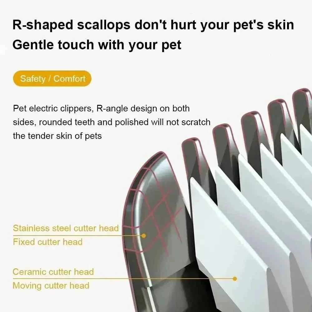 Pet Hair Clipper – Professional USB Rechargeable Trimmer for Dogs and Cats