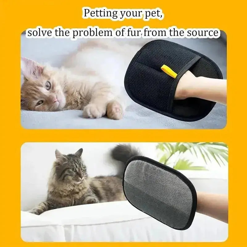 Pet hair removal tools reusable gloves pet double-sided beauty gloves carpet removal pet fur hair pet supplies