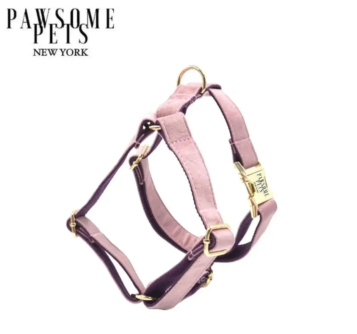 Pink Dog Harness - Step In - rope leash
