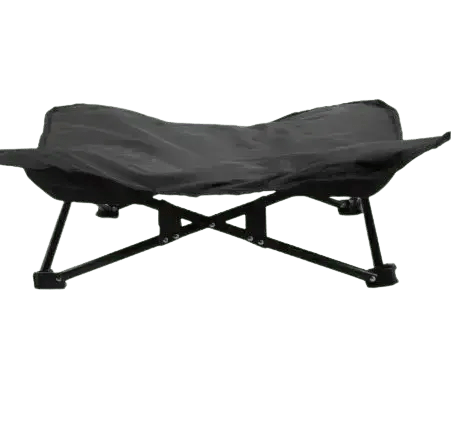 Portable Elevated Foldable Pet Bed - Black / 70x70x20cm