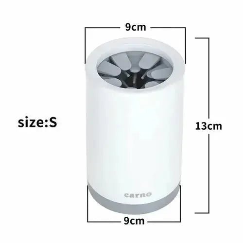 Portable Pet Paw Cleaner Cup Soft Silicone Comb - S / Grey - Petcare