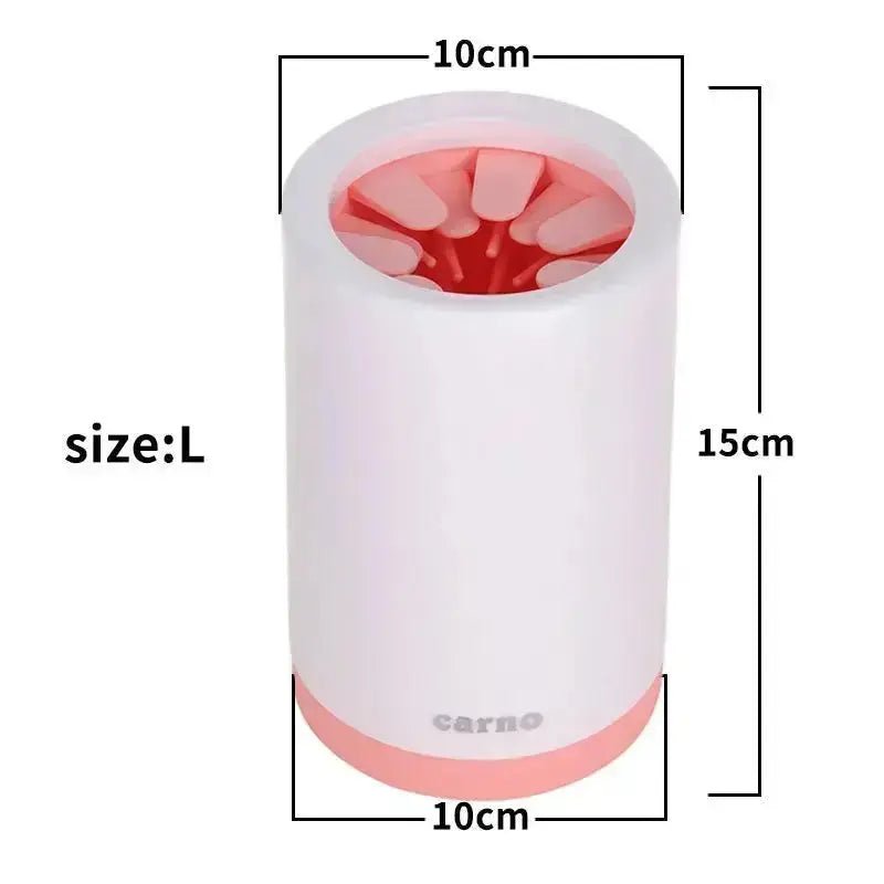 Portable Pet Paw Cleaner Cup Soft Silicone Comb - Petcare