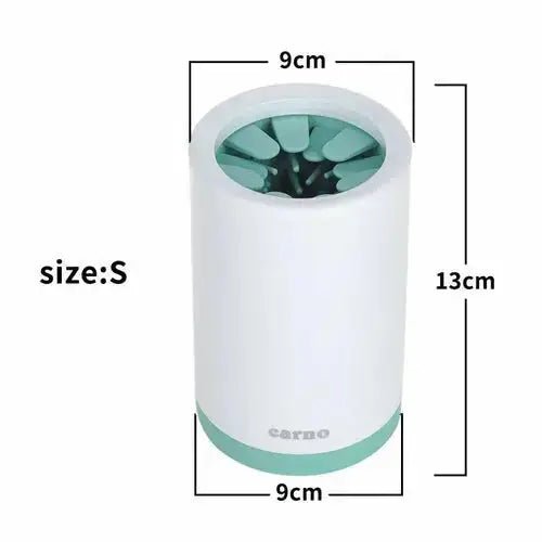 Portable Pet Paw Cleaner Cup Soft Silicone Comb - S / Green - Petcare