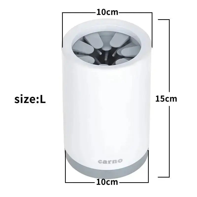 Portable Pet Paw Cleaner Cup Soft Silicone Comb - Petcare