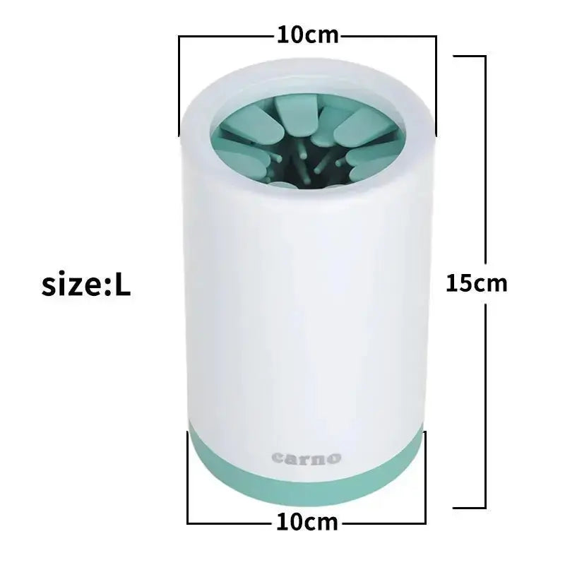 Portable Pet Paw Cleaner Cup Soft Silicone Comb - Petcare