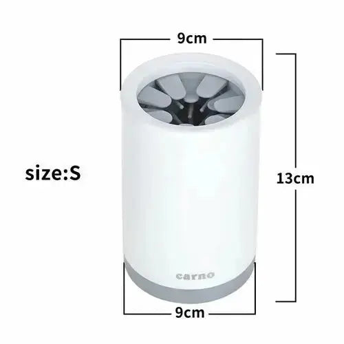 Portable Pet Paw Cleaner Cup Soft Silicone Comb - S / Grey - Petcare