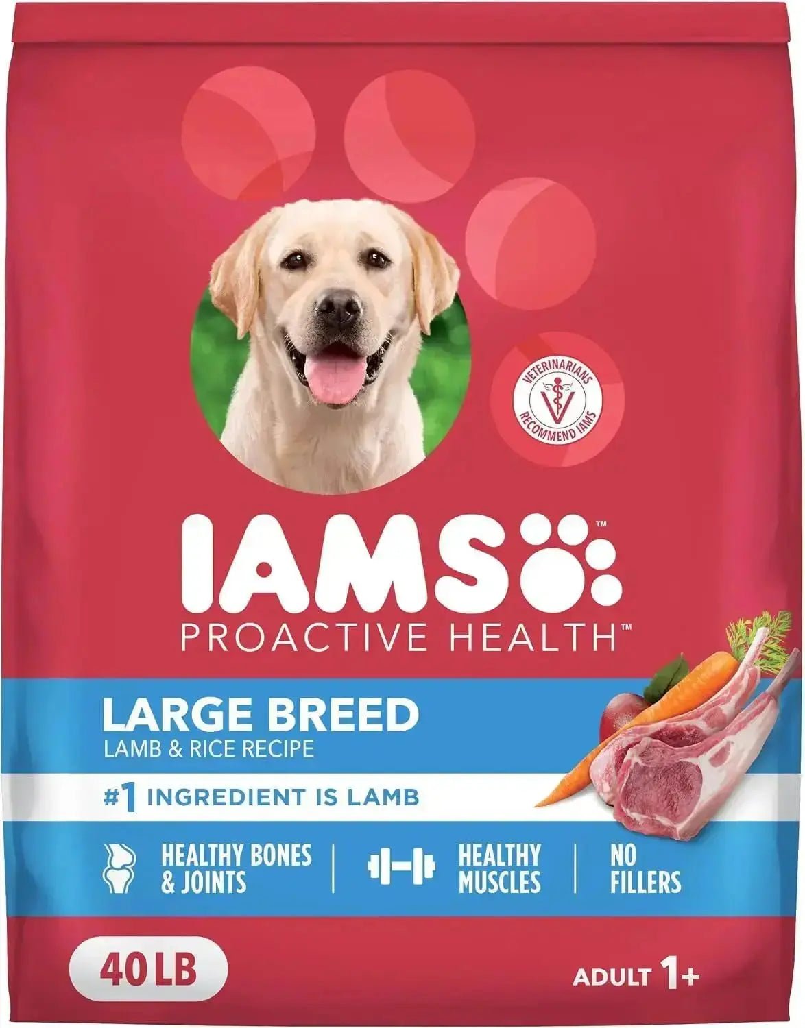 Proactive Health Large Breed Dry Dog Food, Lamb & Rice, 40 Lb