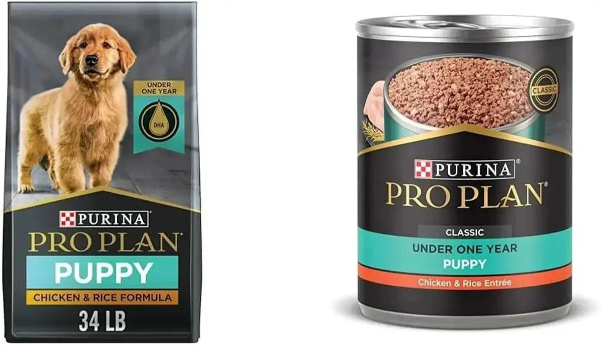 Puppy - Dry Dog Food & Canned Wet Dog Food Bundle Package