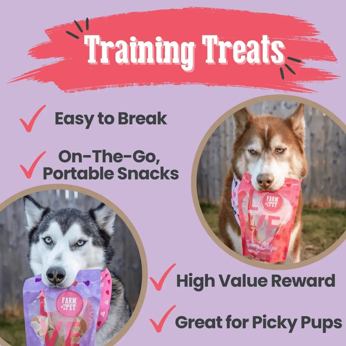 Puppy Love Chicken and Turkey Dog Treats | Poultry Chip Variety Pack - Chip