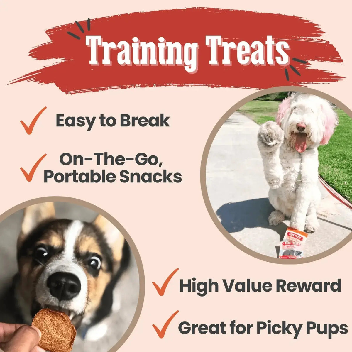 Puppy Packs ’n Snacks Dog Treat Starter Pack | Puppy Training Treats - Bundle