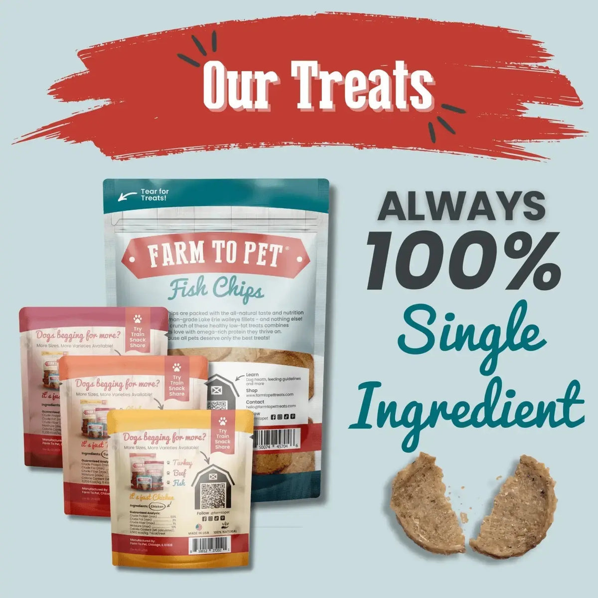 Puppy Packs ’n Snacks Dog Treat Starter Pack | Puppy Training Treats - Bundle