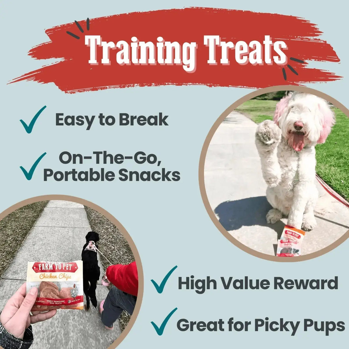 Puppy Packs ’n Snacks Dog Treat Starter Pack | Puppy Training Treats - Bundle
