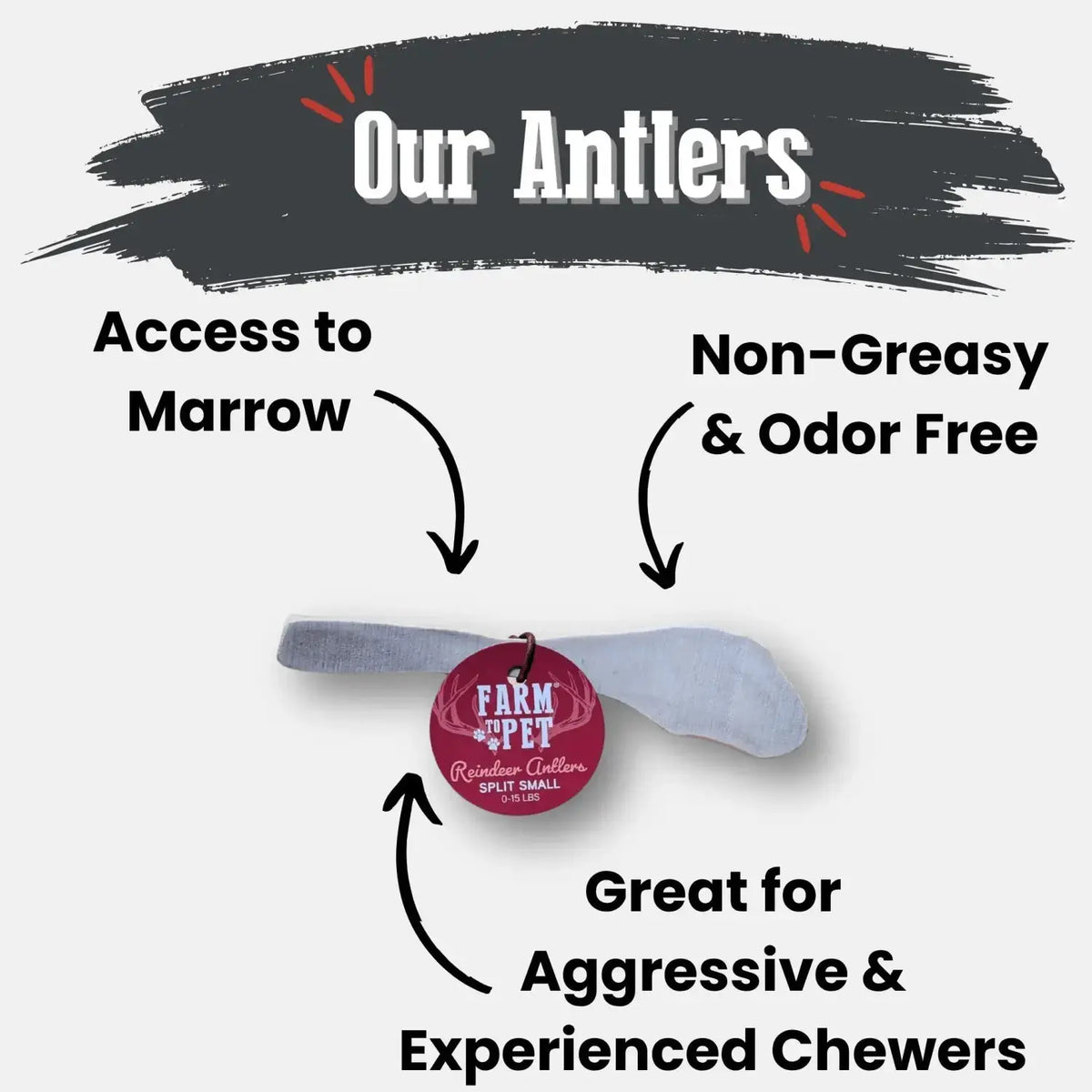 Reindeer Antler Dog Chews | Organic Chews for Dogs - Antler Dog Chew