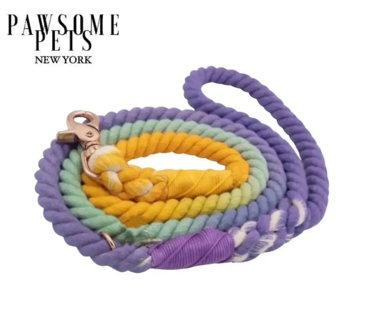 ROPE DOG LEASH - SUNSET - rope leash