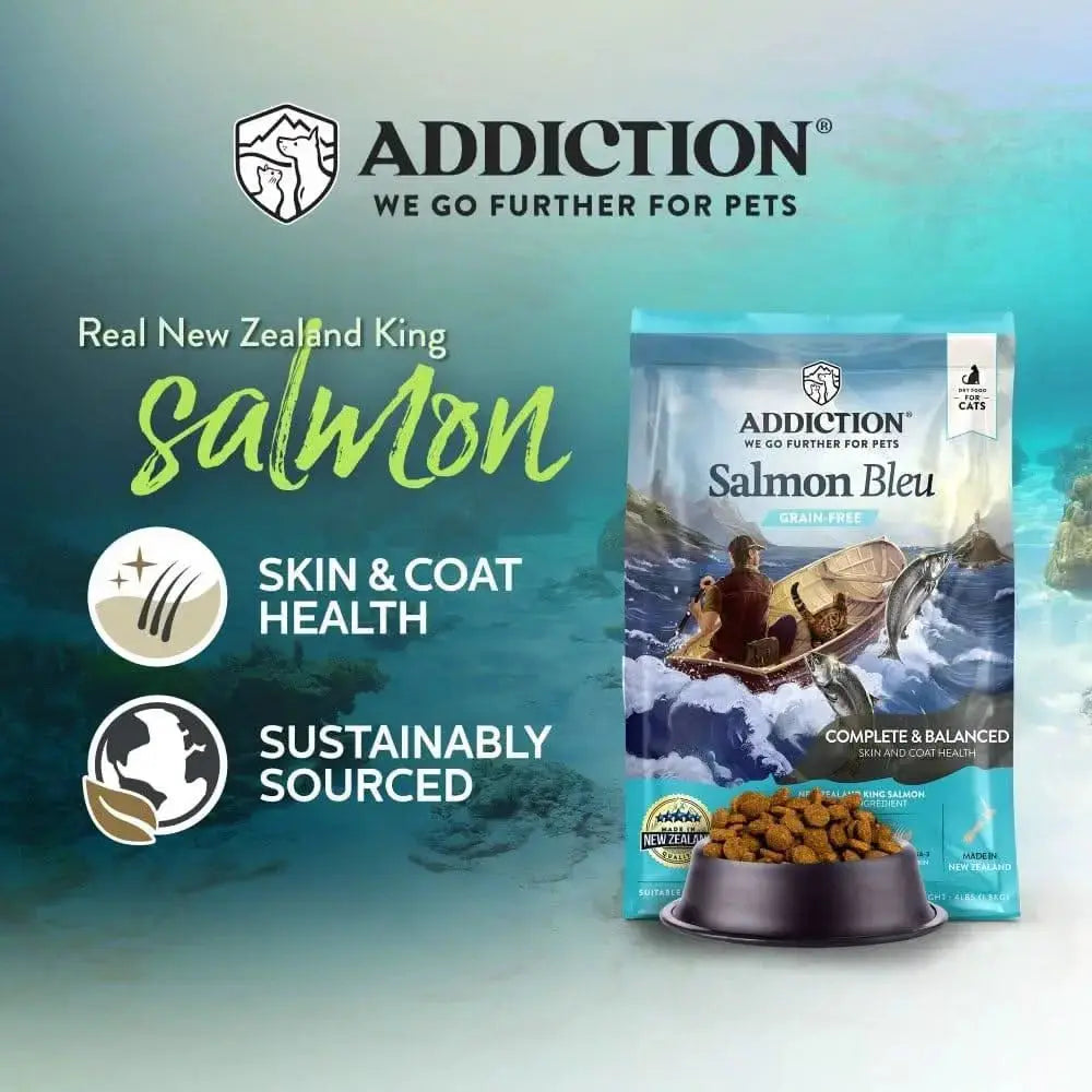 Salmon Bleu Dry Cat Food Addiction Pet Foods USA