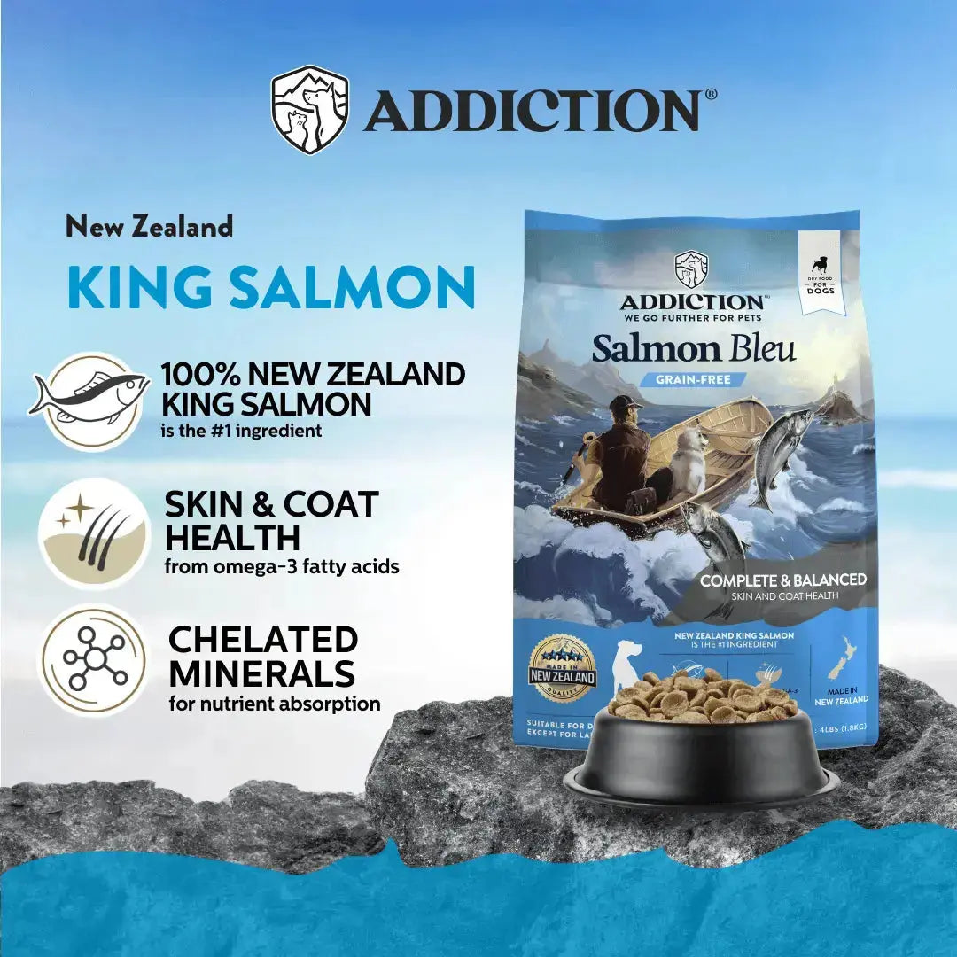 Salmon Bleu Dry Dog Food Addiction Pet Foods USA