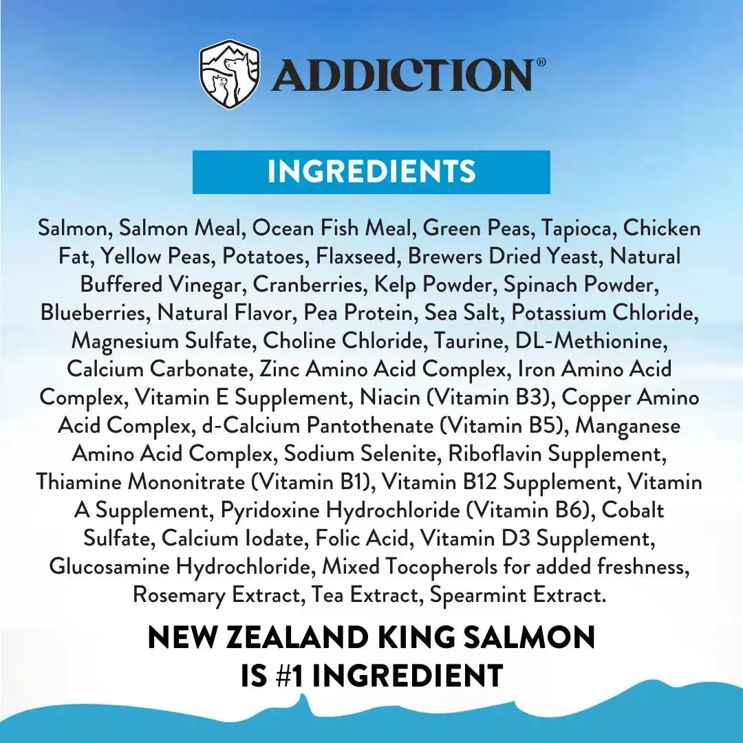 Salmon Bleu Dry Dog Food Addiction Pet Foods USA