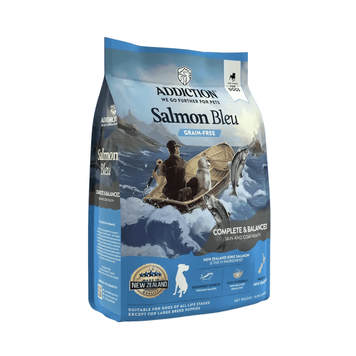 Salmon Bleu Dry Dog Food Addiction Pet Foods USA