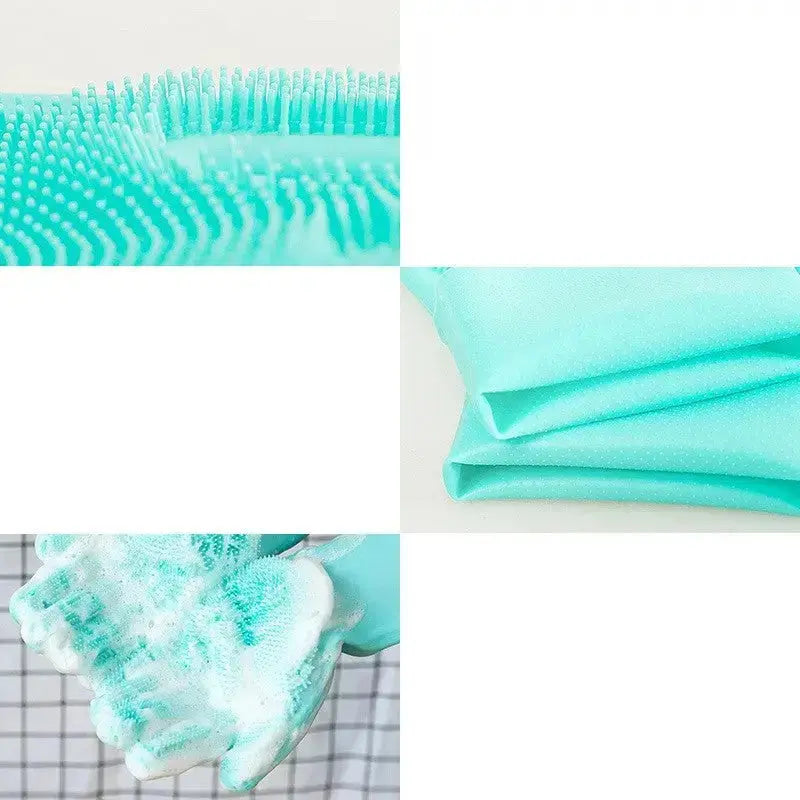 Silicone Dog Grooming Hair Comb Puppy Brush Glove Bath Cleaning - Pets
