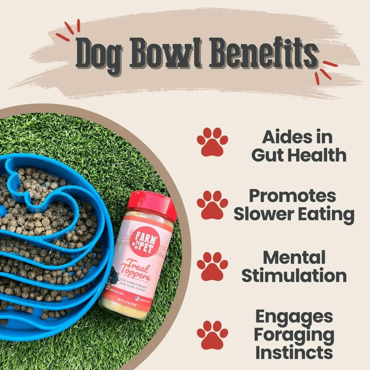 Slow Feeder Dog Bowls - Dog Bowl