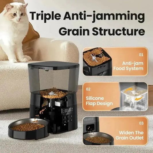 Smart Control Automatic Pet Feeder for Cats and Dogs - 2L / With US Plug - Pet Care > Cat Supplies