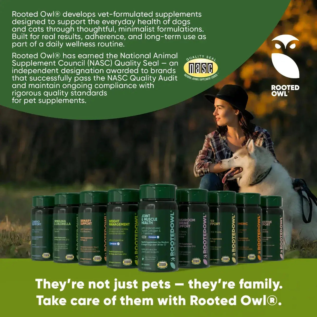 Spirulina & Chlorella Rooted Owl Pet Supplements