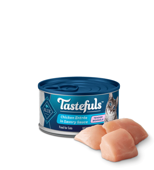 Blue Buffalo Tastefuls Adult Morsels Chicken Entree Wet Cat Cans