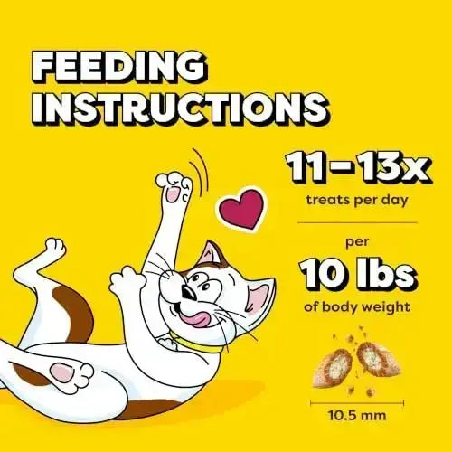 Temptations Jumbo Stuff Crunchy and Soft Cat Treats Tasty Chicken Flavor 14 oz. Tub - Cats