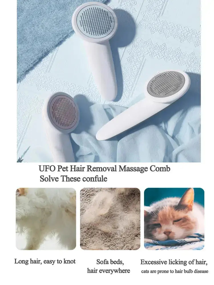 UFO Pet Massage Comb Cats Dog Grooming Combs Brush - Pets