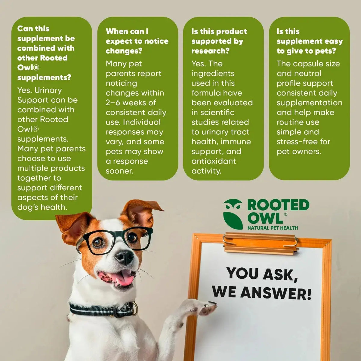 Urinary Support Rooted Owl Pet Supplements