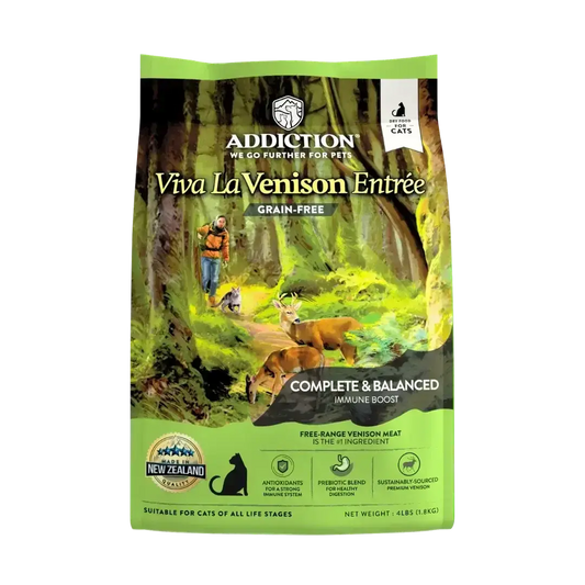 Viva La Venison Dry Cat Food Addiction Pet Foods USA