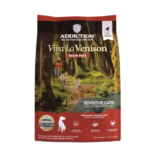 Viva La Venison Dry Dog Food Addiction Pet Foods USA