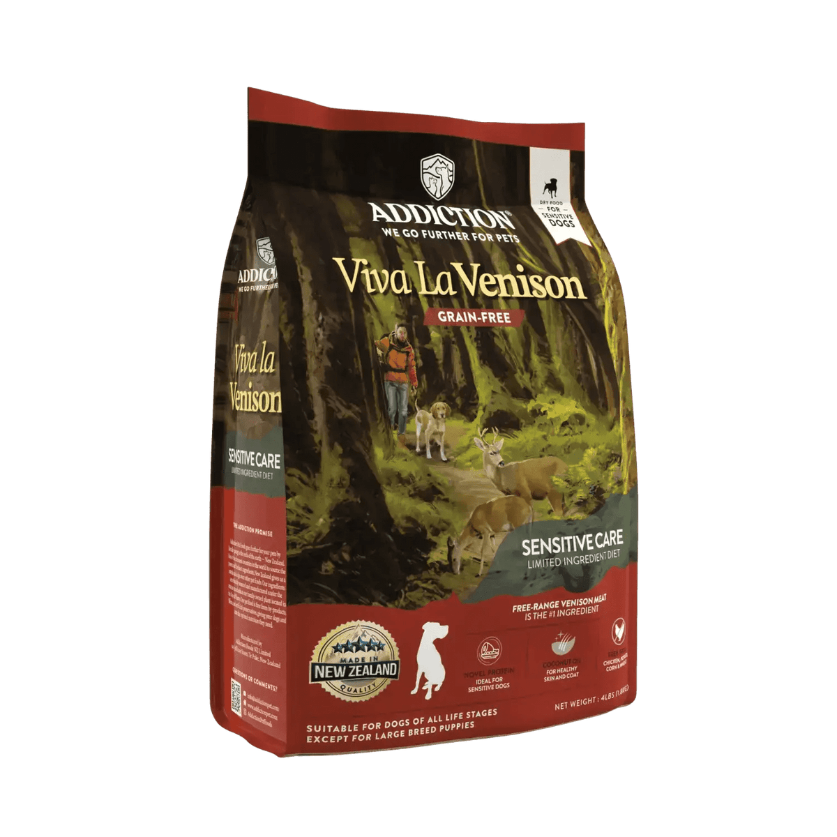 Viva La Venison Dry Dog Food Addiction Pet Foods USA