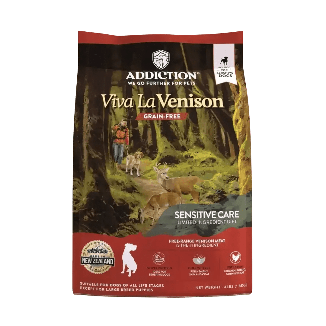 Viva La Venison Dry Dog Food Addiction Pet Foods USA