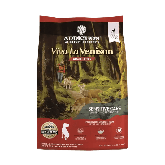 Viva La Venison Dry Dog Food Addiction Pet Foods USA