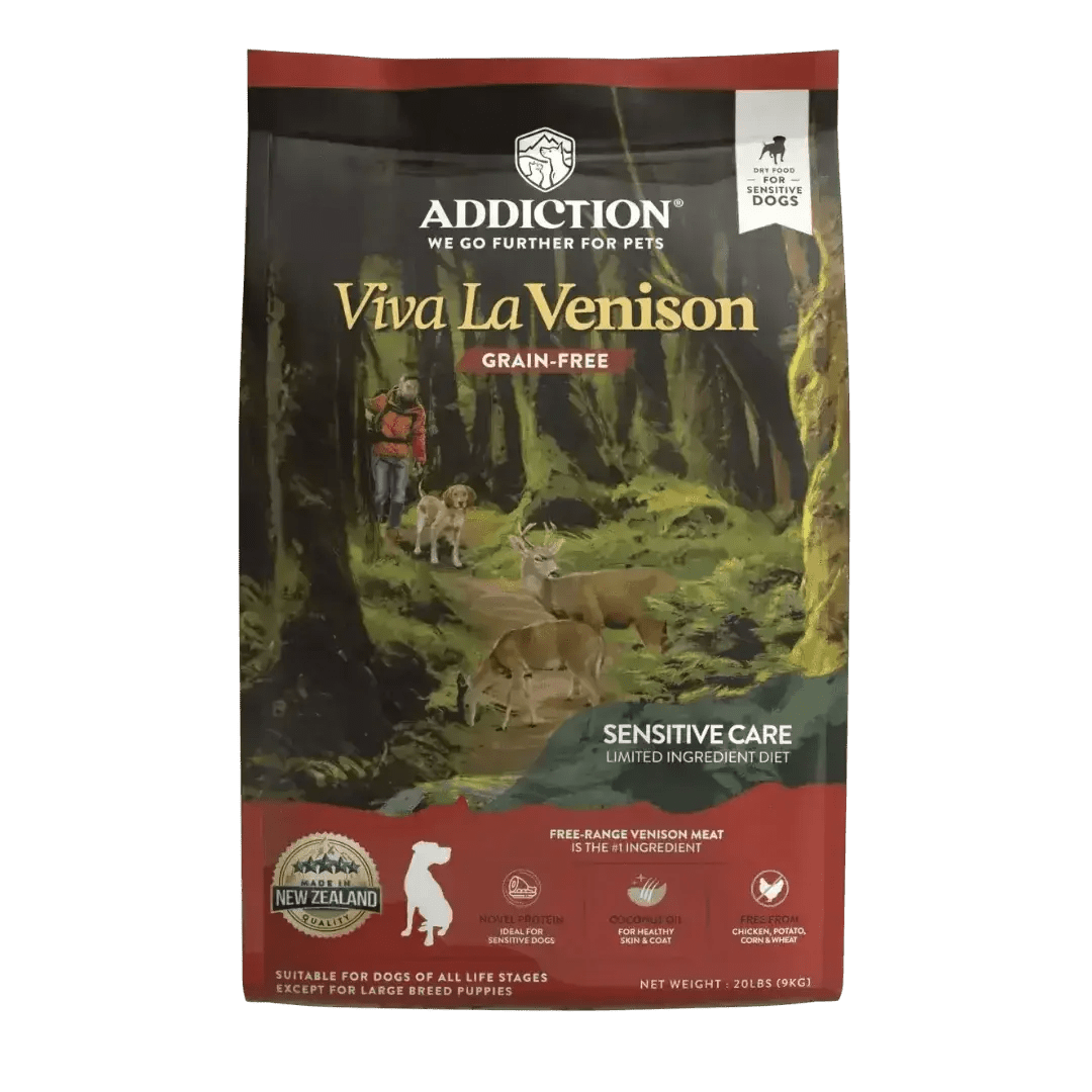 Viva La Venison Dry Dog Food Addiction Pet Foods USA