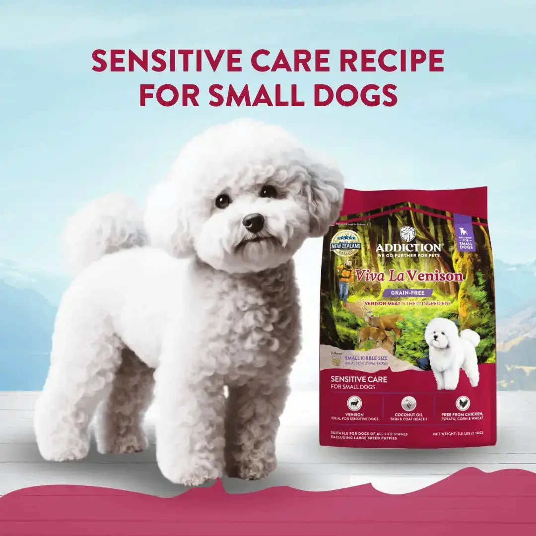 Viva La Venison Grain-free Premium Venison Small Breed Dry Dog Food Addiction Pet Foods USA