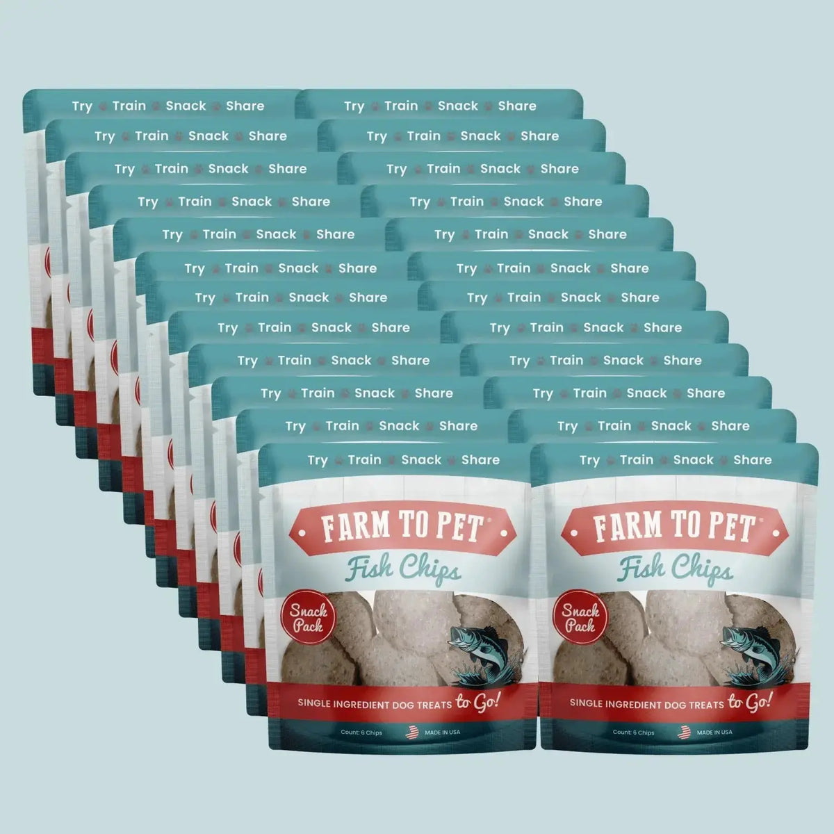 Walleye dog treats Snack Pack Bundles | Training & Travel - 24 Pack - Snack Pack