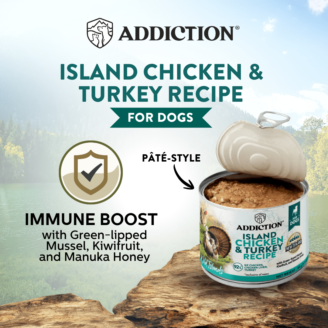 Wild Islands Canned Dog Food Mix Flavor Bundle 185g Addiction Pet Foods USA