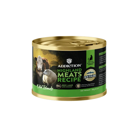 Wild Islands Highland Meats Premium Lamb & Beef Grain-Free Canned Cat Food Addiction Pet Foods USA