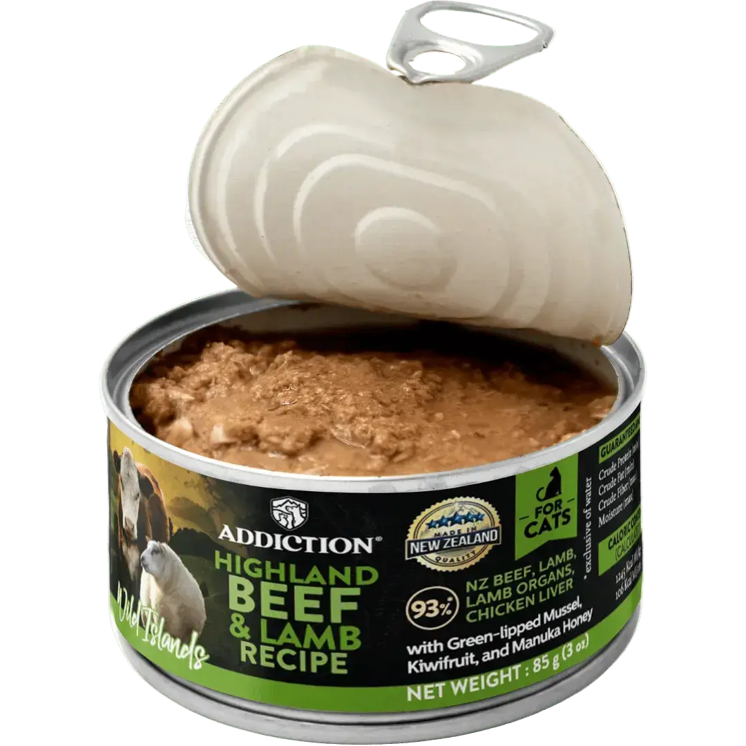 Wild Islands Highland Meats Premium Lamb & Beef Grain-Free Canned Cat Food Addiction Pet Foods USA